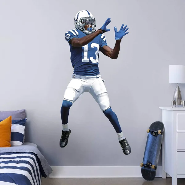T.Y. Hilton for Indianapolis Colts - Officially Licensed NFL Removable Wall Decal Giant Athlete + 2 Wall Decals (25x22W x 51x22H