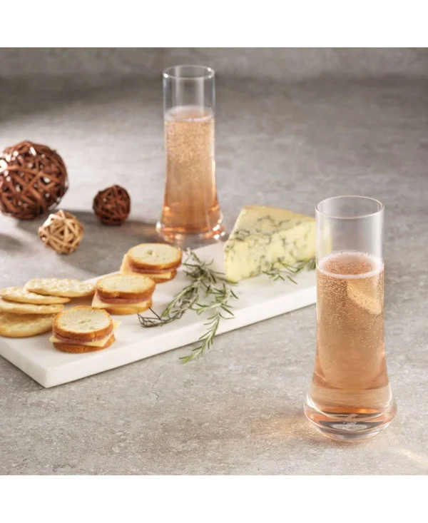 JoyJolt Cosmos Set of 4 (7 oz) Stemless Champagne Glasses