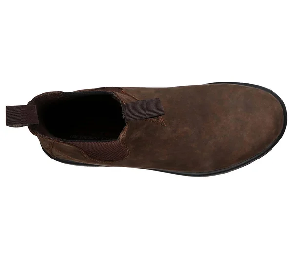 Skechers Men's Relaxed Fit Molton Gaveno Chelsea Boot, Brown