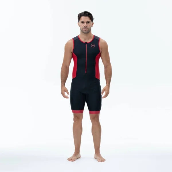 Zone3 Men's AquaFlo Plus Tri Suit - 2020 - M - Black/Red