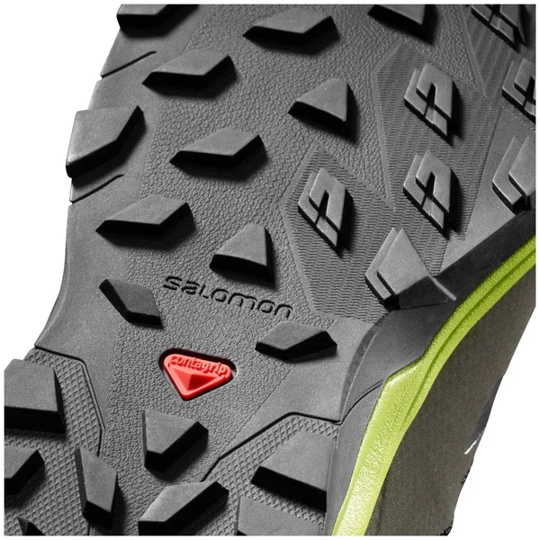 Salomon Men's Outline - 8.5, Black/Quiet Shade/High Risk Red