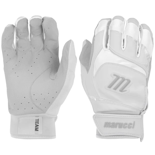 Marucci Adult Signature Batting Gloves - White