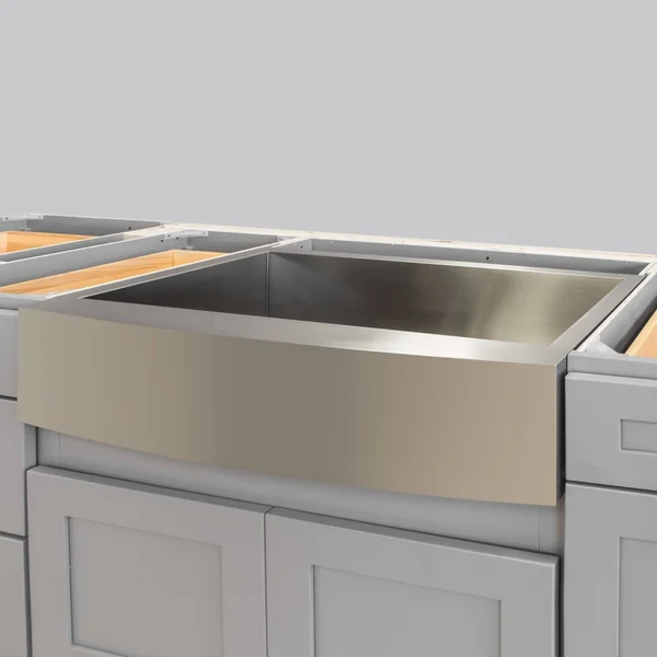Kitchen Sink Farmhouse Stainless Steel 33 x 21 x 10 LPF2 LessCare