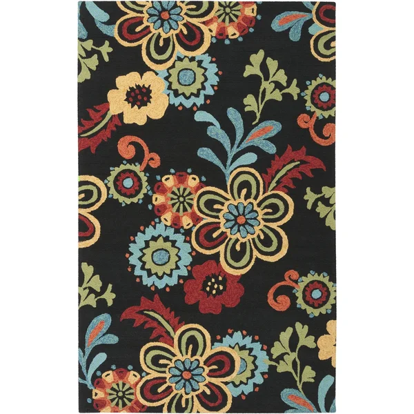 Surya Storm SOM-7707 Black Area Rug 5& x 7&6x22