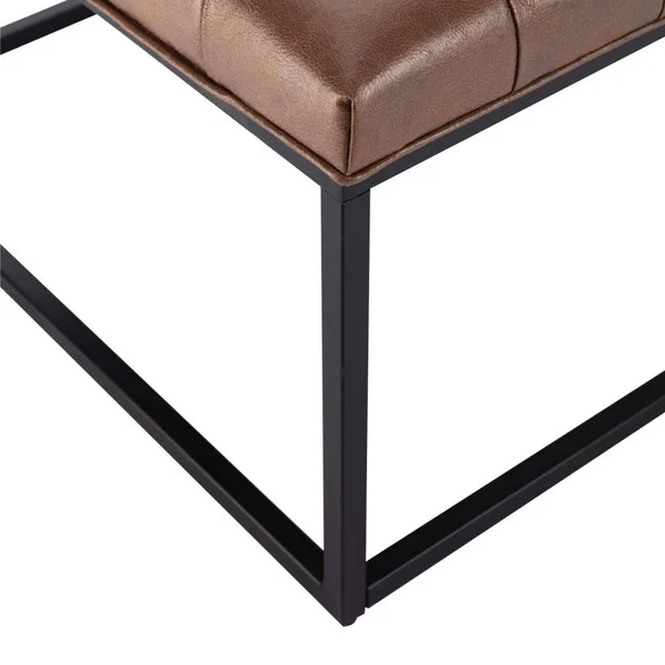 eLuxury Modern Square Ottoman Footrest Stool