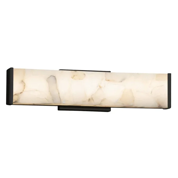 Justice Design LED Latitude 19x22 ADA Wall/Bath Light - Black - ALR-8601-MBLK