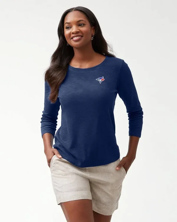 Tommy Bahama Women's Baseball Ashby 3/4-Sleeve T-Shirt