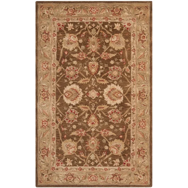Safavieh 8& x 8& Round Anatolia AN512F Brown - Green Rug