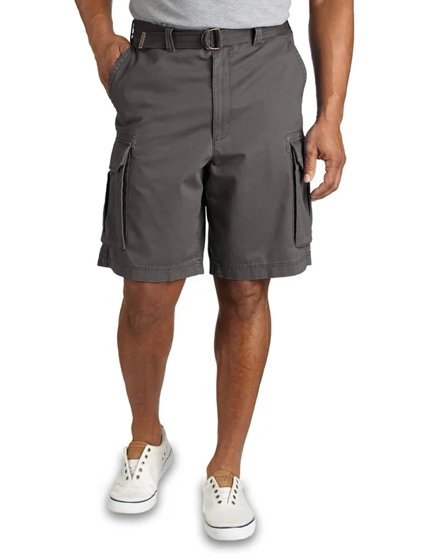 Men's Big & Tall True Nation Broken-In Twill Cargo Shorts, Size: 40, Blue