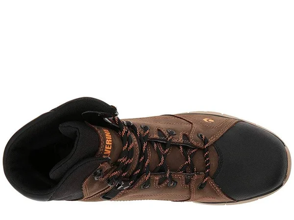 Wolverine Men's Rigger Mid Carbonmax Toe Work Boot, Size: 14, Brown