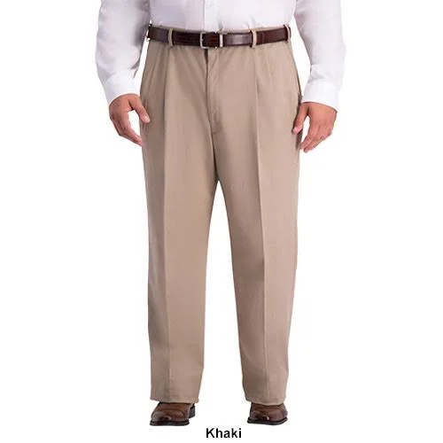 Mens Big & Tall Haggar Work to Weekend Pro Relaxed Fit Pants Black
