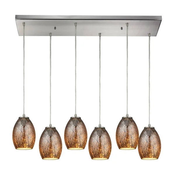 Elk Lighting 10256/1 Venture 1 Light Pendant in Satin Nickel