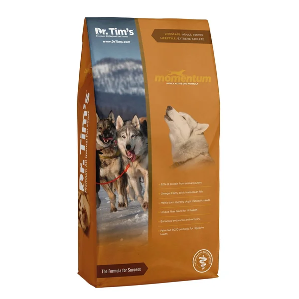 Dr. Tim&s Momentum Highly Athletic Dry Dog Food, 40 lbs
