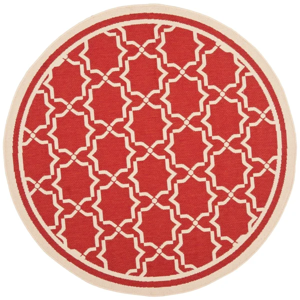 Safavieh Courtyard CY6916-248 4&0x22 x 5&7x22 Red - Bone Area Rug