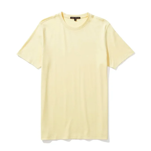 Georgia Crew Neck T-Shirt, M, Pale Yellow