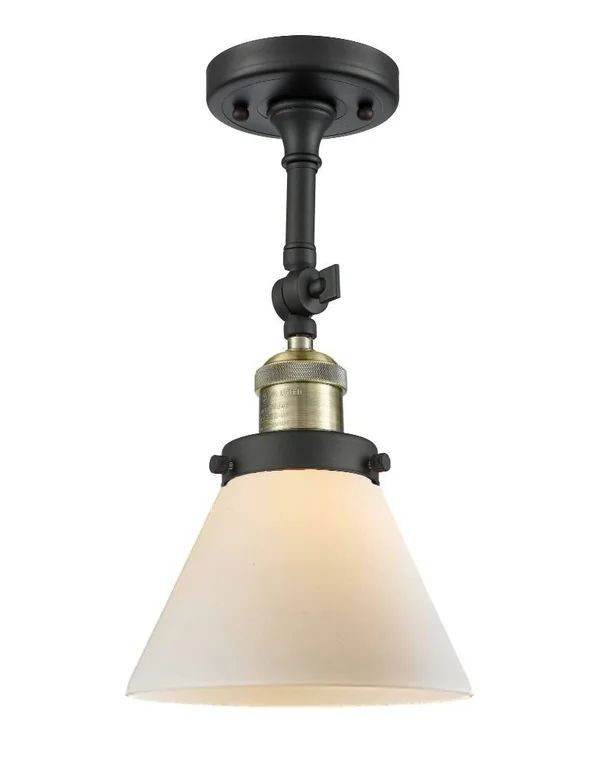 Innovations Lighting-Large Cone 1 Light Sconce-203-PN-G43
