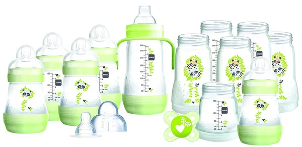 Mam Easy Start Self Sterilising Anti Colic Starter Set - Large, Green