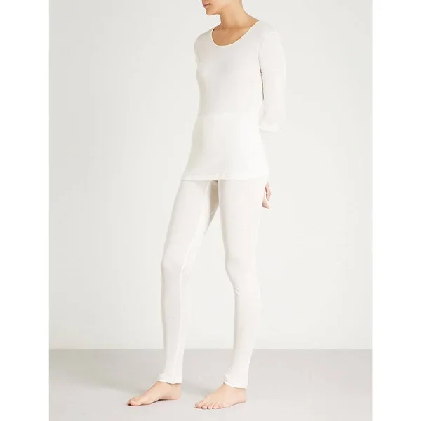 Hanro Pure Silk Leggings - Pale Cream, Women's, Xs