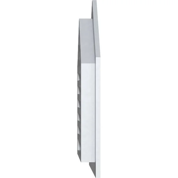 28 inchw x 30 inchh Peaked Top Gable Vent (33 inchw x 35 3/4 inchh Frame Size) 14/12 Pitch: Functional, PVC Gable Vent w/ 1 inch