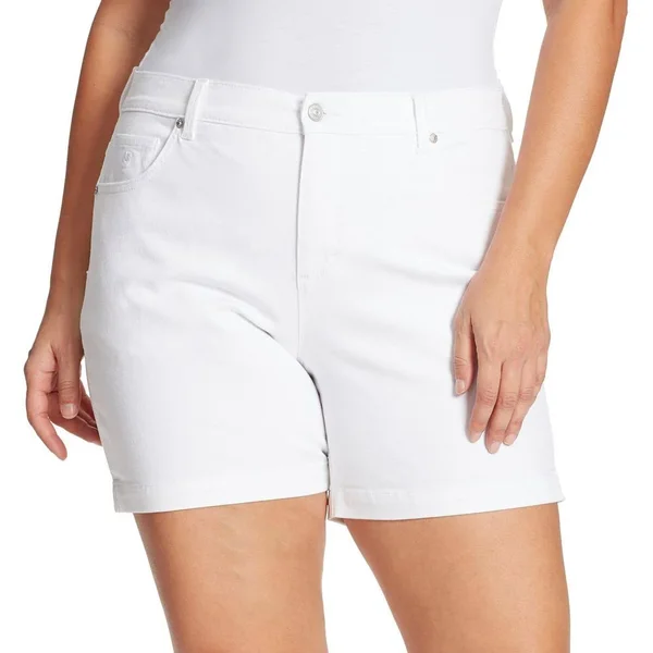 Women's Gloria Vanderbilt Amanda Shorts - Size: 22 W, Natural