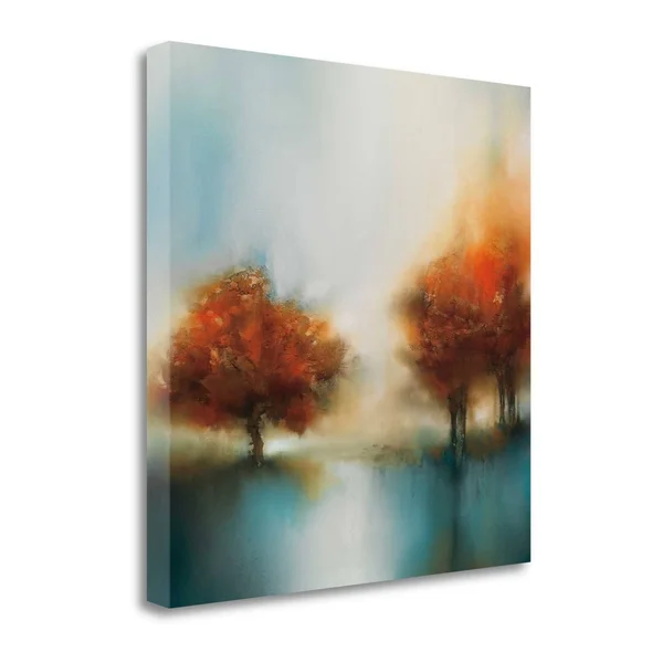Tangletown Fine Art Morning Mist and Maple II by J.P. Prior Giclee Print on Gallery Wrap Canvas - 30x22 x 30x22 - Multi