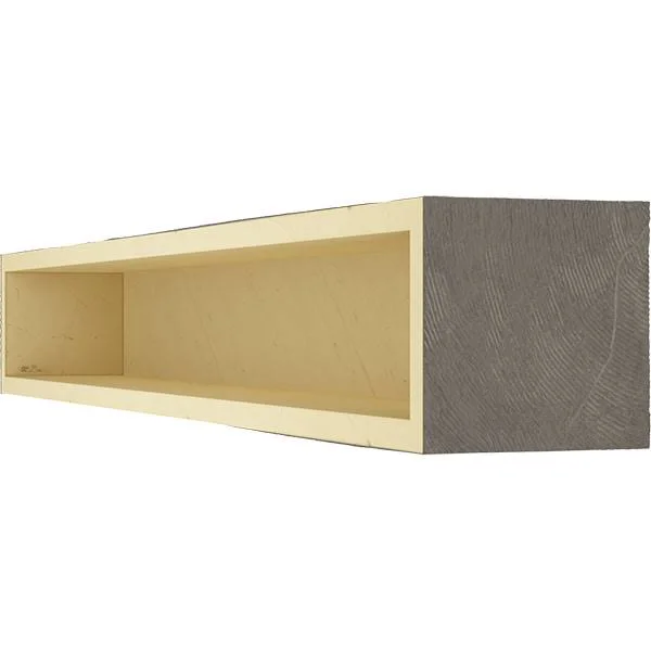 Ekena Millwork MANUSD06X06X36AC 6x22H x 6x22D x 36x22W Sandblasted Faux Wood Fireplace Mantel - Aged Cedar
