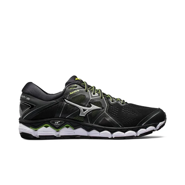 Mizuno Wave Sky 2 Men's Running Shoes - Black/Yellow, Size: 7.5