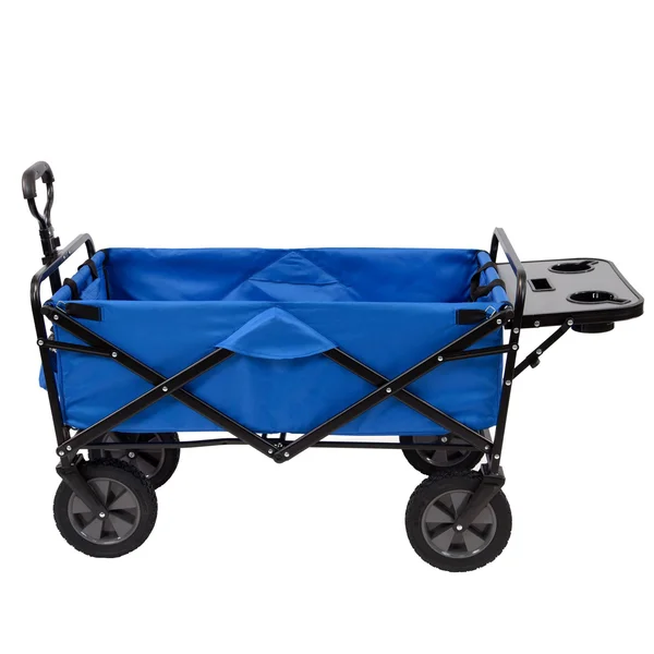 Mac Sports Folding Garden Utility Wagon with Table, Blue