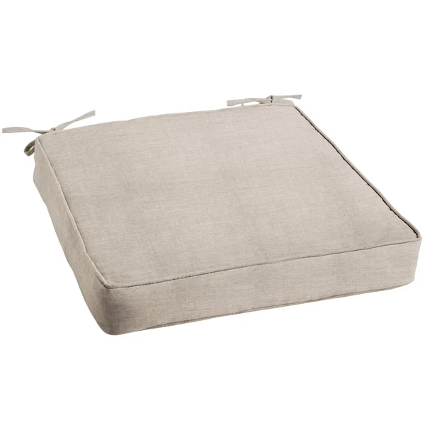 Sunbrella Cast Silver Indoor/ Outdoor Deep Seating Chair Cushion Blue 29 in x 27 in x 5 in