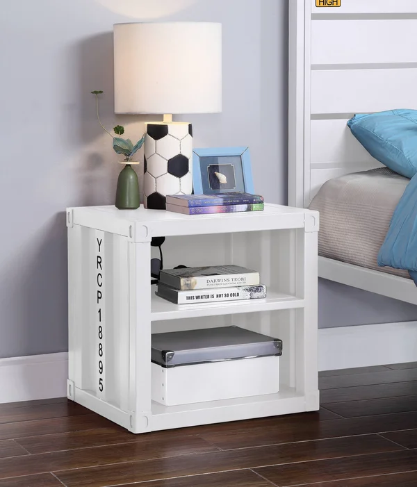 Acme Cargo Nightstand (usb), White