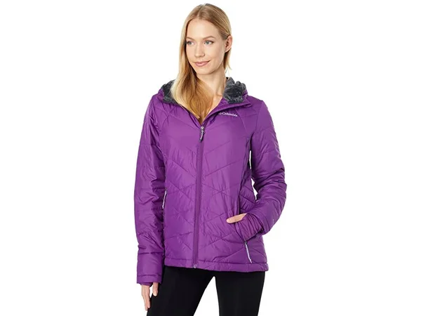 Columbia Women's Heavenly Hooded Jacket (M Plum)