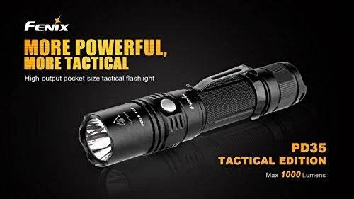 Fenix PD35 2015 Tac Edition 1000 Lumen Cree XP-L LED Tactical Flashlight with Fenix Arb-L2M 18650 Li-ion Rechargeable battery - F