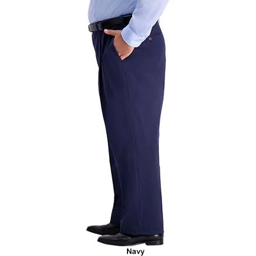 Mens Big & Tall Haggar Work to Weekend Pro Relaxed Fit Pants Black