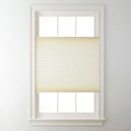 Jcpenney Home Top-Down/Bottom-Up Cordless 1" Linen Pleated Shade - Free Swatch, One Size, White