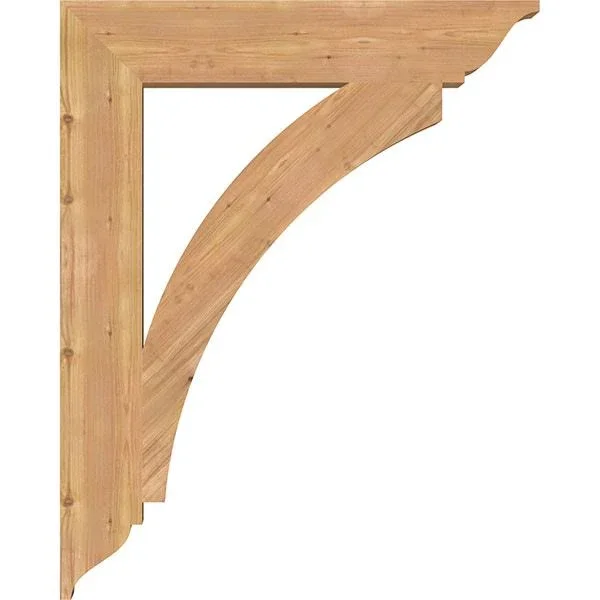 Ekena Millwork BKT06X32X40THR01SWR 5 1/2x22W x 32x22D x 40x22H Thorton Traditional Smooth BRACKET, Western Red Cedar