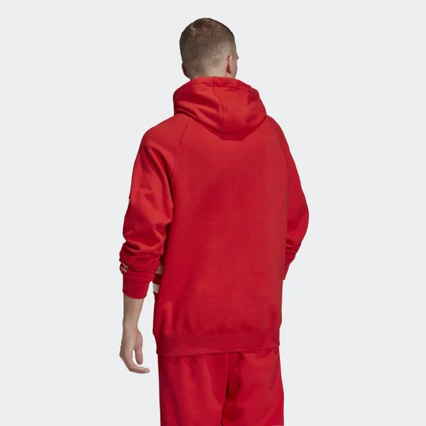 Adidas Men's Originals Big Trefoil Hoodie - Small, Red