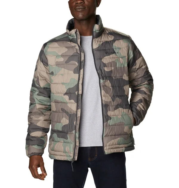 Columbia Men's Powder Lite Jacket, Cypress Mod Camo Print, 3X Big