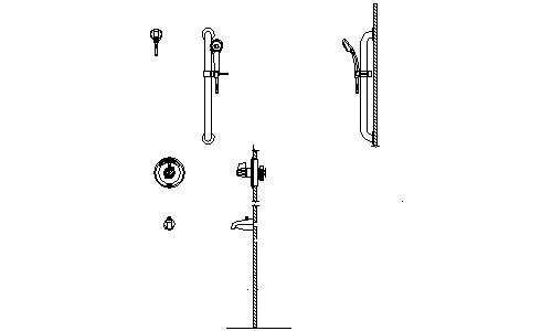 Delta T13H253-20 Tub TRIM, Hand Shower & Grab Bar Chrome