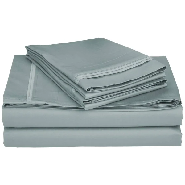 Superior Anemone 650-Thread Count Egyptian Cotton Solid Sheet Set Teal California King