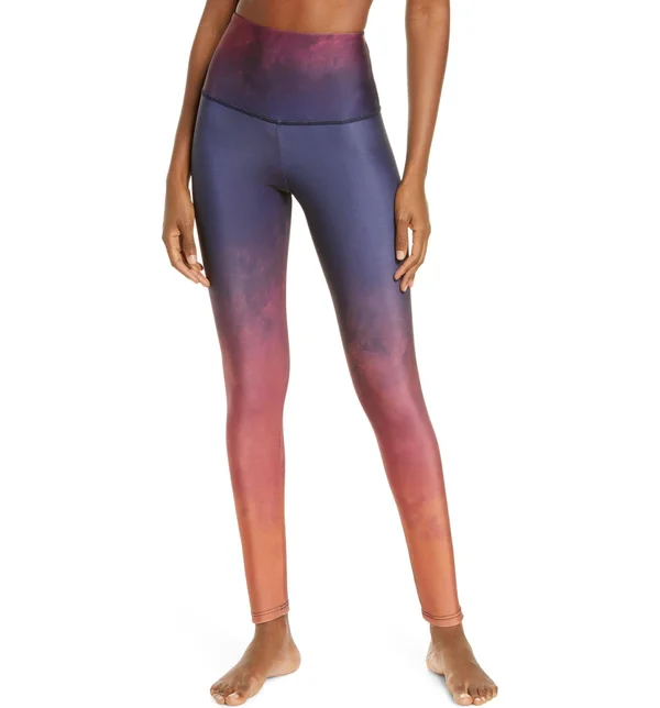 Onzie Graphic High-Rise Midi Legging, Firestone, Women's, Xs