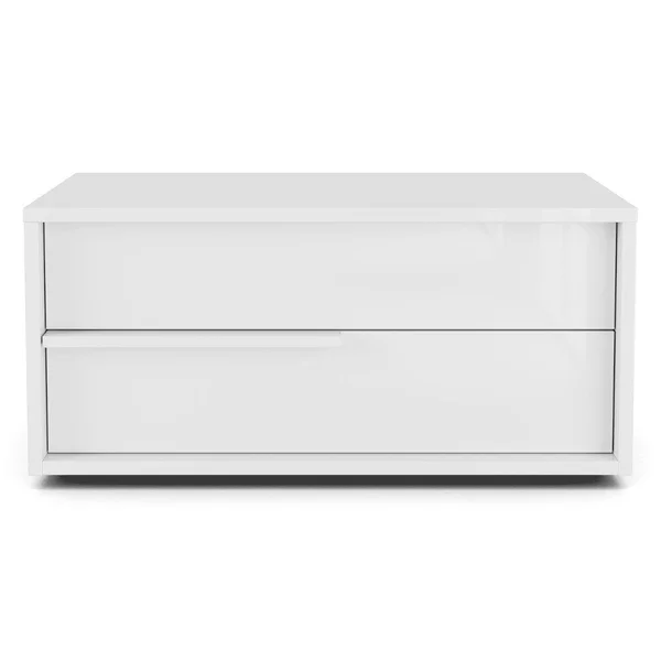 Modloft Jane Left-Facing Nightstand, Glossy White