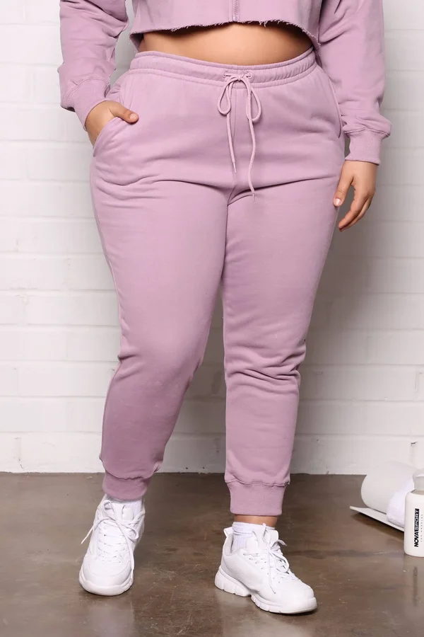 Womens Training Active Jogger in Orchid Size 1x by Fashion Nova