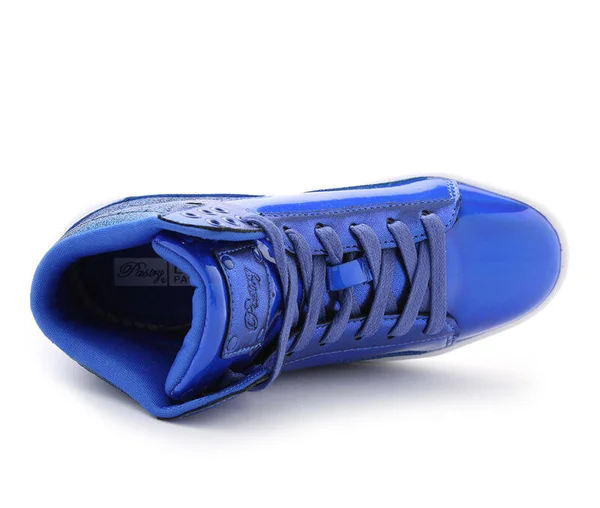 Women's Pastry Pop Tart Glitter High Top Sneaker, Size: 10, Blue