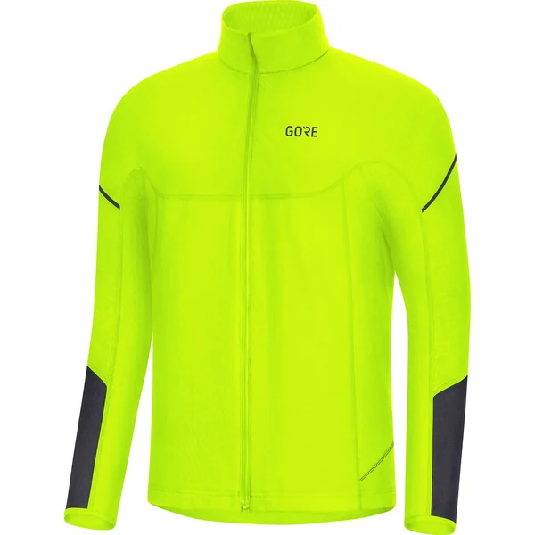 Gore Men's Thermo Long Sleeve Zip Shirt - 100529 Neon Yellow/Black - XL