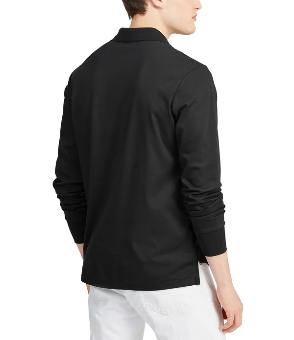 Polo Ralph Lauren Classic Fit Long Sleeve Polo - Black - S