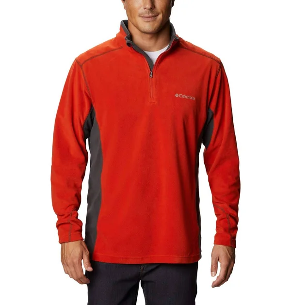 Columbia Men's Klamath Range Half Zip Fleece - S - Orange