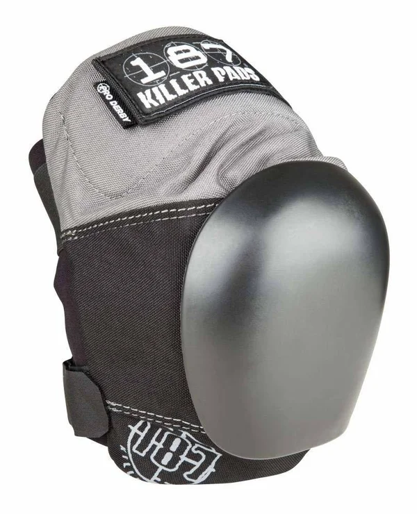 187 Killer Pads Pro Derby Knee Pad Grey-Black (X-Large)