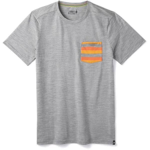 Smartwool Men's Merino 150 Pocket Top - Small - Light Grey Heather