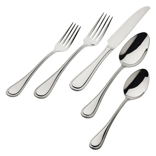 Godinger, Bead Flatware Set, 77-Piece