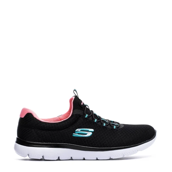Skechers Women's Summits Sneaker - Black - Black/Pink